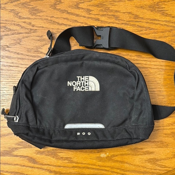 The North Face Black Belt Bag with Reflective Detail